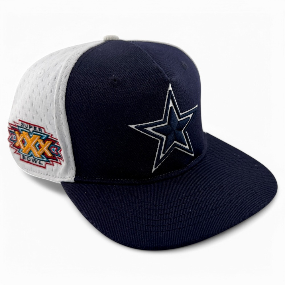 Pro Standard Dallas Cowboys Super Bowl XXX Patch NFL Navy/White Snapback Hat Cap